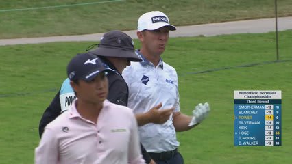 Seamus Power gets up-and-down from 122 yards for birdie on No. 10 at Butterfield Bermuda