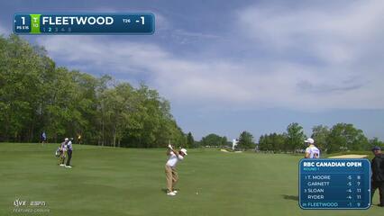 Tommy Fleetwood drains 19-foot birdie putt on No. 1 at RBC Canadian