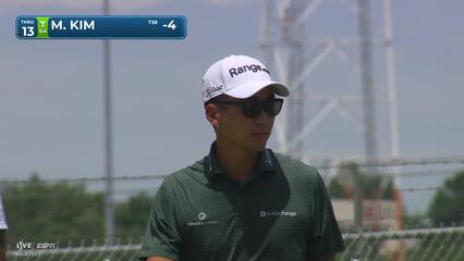 Michael Kim hits tee shot to 12 feet, sets up birdie on No. 13 at Charles Schwab