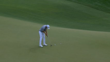 Adrien Dumont de Chassart cards birdie at Houston Open