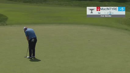 Robert MacIntyre's 126-yard approach sets up birdie on No. 1 at BMW Championship