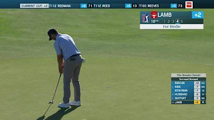 Rick Lamb makes up-and-down birdie on No. 18 at Honda