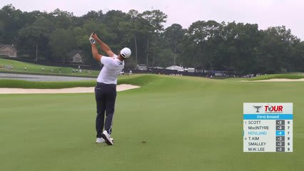 Viktor Hovland's 125-yard approach sets up birdie on No. 8 at TOUR Championship