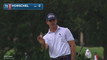 Billy Horschel sinks 7-foot putt for birdie on No. 14 at THE CJ CUP