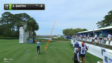 Jordan L Smith hits tee shot to 7 feet, sets up birdie on No. 17 at RBC Heritage