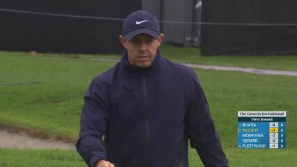 Rory McIlroy sinks 30-foot birdie putt on No. 4 at The Genesis