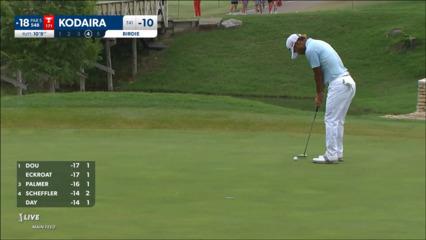 Satoshi Kodaira's approach to 10 feet leads to birdie at AT&T Byron Nelson
