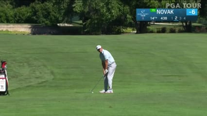 Andrew Novak birdies No. 14 in Round 2 at Albertsons Boise Open