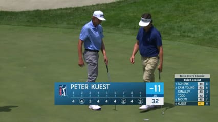 Peter Kuest drains 14-foot birdie putt at John Deere