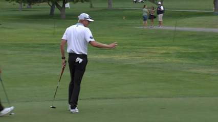 Mark Anderson takes the solo lead with birdie on No. 17 at Utah Championship