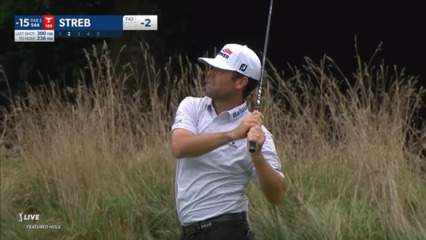 Robert Streb makes birdie on No. 15 at Wyndham