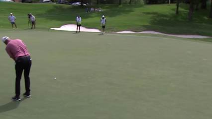 Richard Green makes birdie putt on No. 9 at Regions Tradition