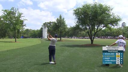 Nicolai Højgaard hits 108-yard approach to 7 feet, sets up birdie on No. 6 at Texas Children's