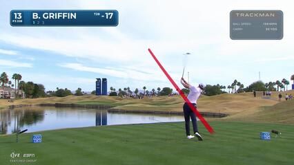 Ben Griffin hits 205-yard tee shot to 15 feet, sets up birdie on No. 13 at The American Express