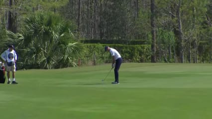 Jim Furyk makes birdie on No. 11 at Chubb Classic