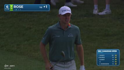 Justin Rose's 79-yard approach sets up birdie on No. 6 at RBC Canadian