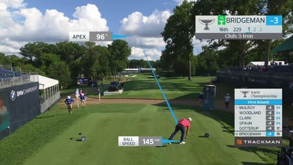 Jacob Bridgeman nearly aces No. 16 at BMW Championship