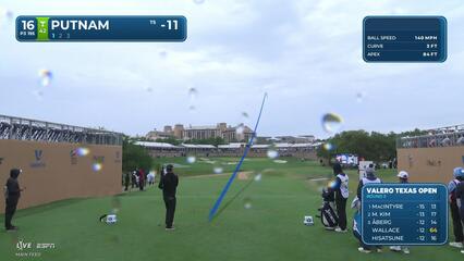 Andrew Putnam hits tee shot to 8 feet, sets up birdie on No. 16 at Valero