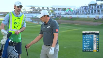 Matt Fitzpatrick hits 107-yard approach to 8 feet, sets up birdie on No. 18 at WM Phoenix Open