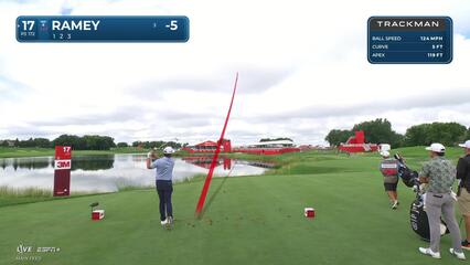 Chad Ramey makes birdie on No. 17 at 3M Open