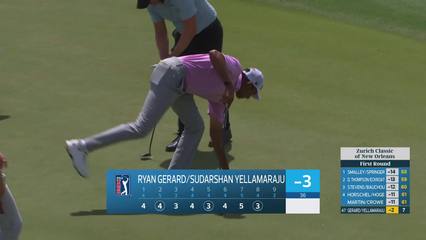 Gerard/Yellamaraju makes birdie on No. 8 at Zurich Classic