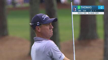 Justin Thomas's 228-yard approach sets up birdie on No. 9 at Truist Championship