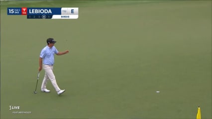 Hank Lebioda drains 14-foot birdie putt at Wyndham