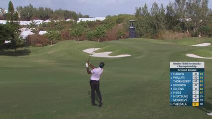 Sahith Theegala makes birdie on No. 11 at Butterfield Bermuda