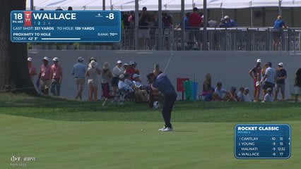 Matt Wallace's 141-yard approach sets up birdie on No. 18 at Rocket Classic