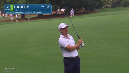 Bud Cauley gets up-and-down from 140 yards for birdie on No. 2 at Truist Championship