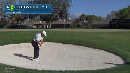 Tommy Fleetwood drains 8-foot birdie putt on No. 4 at Arnold Palmer