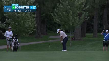 Aldrich Potgieter makes birdie on No. 14 at Albertsons Boise Open
