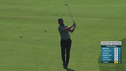 Cameron Young hits 129-yard approach to 4 feet, sets up birdie on No. 11 at Arnold Palmer