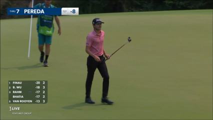 Raul Pereda's incredible 305-yard tee shot to 22-inches at Mexico Open