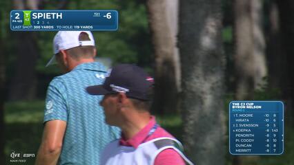 Jordan Spieth sinks 20-foot birdie putt on No. 2 at THE CJ CUP
