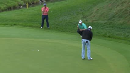 Anirban Lahiri saves par from 15 feet at Hotel Fitness