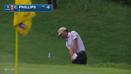 Chandler Phillips sinks 17-foot putt for birdie on No. 1 at RBC Canadian