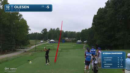 Thorbjørn Olesen makes birdie on No. 12 at Wyndham