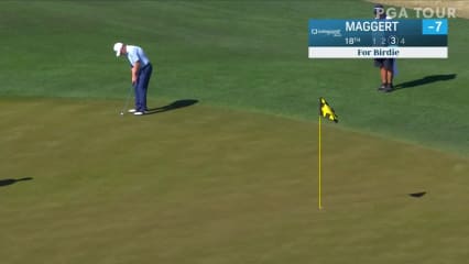 Jeff Maggert rolls in birdie putt at Cologuard Classic
