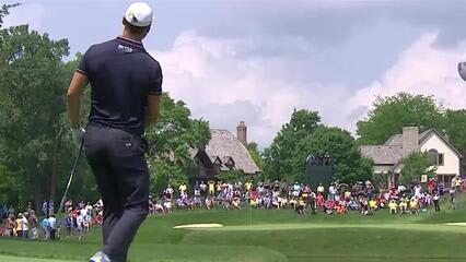 Martin Kaymer dials in approach to set up birdie at the Memorial