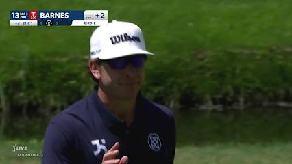 Ricky Barnes sinks a 21-foot birdie putt at RBC Canadian