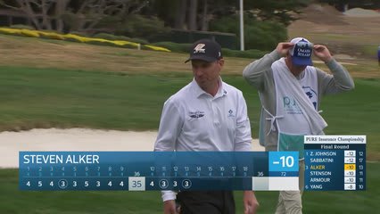 Steven Alker makes birdie putt on No. 13 at PURE Insurance Championship