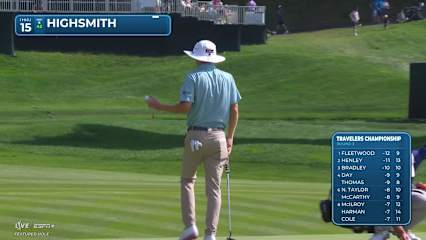 Joe Highsmith makes birdie on No. 15 at Travelers