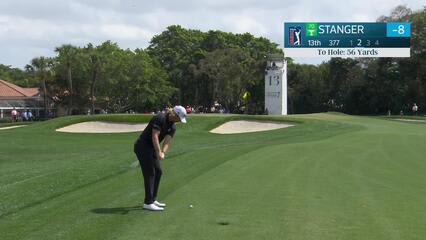 Jimmy Stanger hits 64-yard approach to 8 feet, sets up birdie on No. 13 at Cognizant Classic
