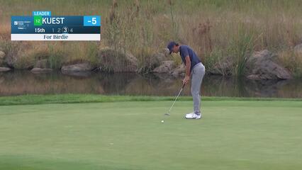Peter Kuest makes birdie on No. 15 at Korn Ferry Tour Champ