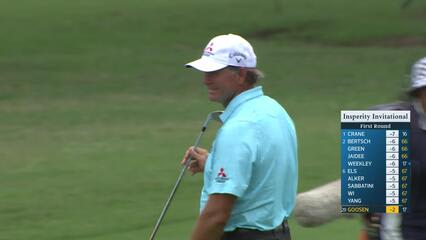 Retief Goosen makes birdie on No. 18 at Insperity Invitational