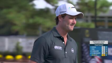 Vince Whaley buries 31-foot birdie putt to finish at 19-under at Sanderson Farms