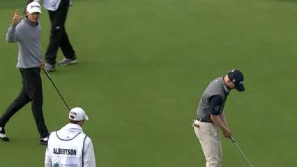 John Catlin sinks 21-footer for birdie at Desert Classic