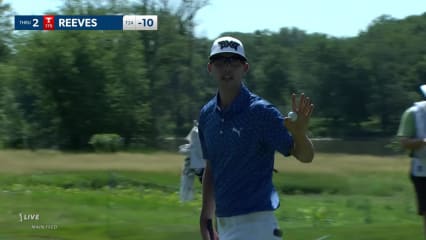 Seth Reeves makes birdie on No. 2 at John Deere