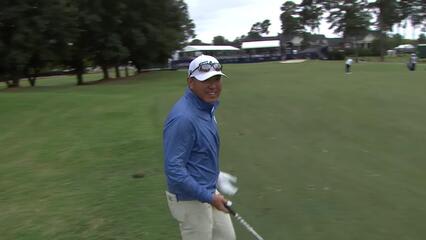 Charlie Wi makes birdie on No. 18 at SAS Championship